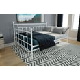 thumbnail image 4 of DHP Manila Metal Daybed and Trundle, Full/Twin Size, White, 4 of 23