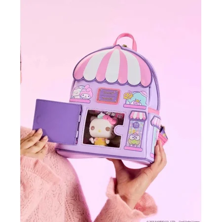 En Oferta Nycc 2025 Funko Pop Hello Kitty Scented + Loungefly Bag Limited 1000 Pieces Official Nycc Sticker