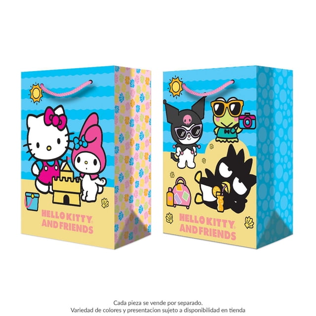 Bolsa de Regalo Granmark Hello Kitty y sus Amigos en la Playa Grande 36 cm x 24 cm varios modelos 1 pieza