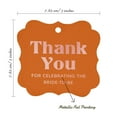 thumbnail image 7 of Inkdotpot Pack Of 100 Real Rose Gold Foil Bracket Shape Paper Tags Thank You For Celebrating The Bride To Be Bridal Shower Favor Hang Tags, 7 of 7