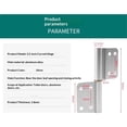 thumbnail image 4 of 6 Pack Lift Off Hinge, aluminum alloy Detachable Flag Hinges for Door, Gate, Window, Included 60 pcs Screw, 4 of 5