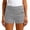 Gray, variant on Qiopertar Women's Hiking Shorts with Pockets Elastic Waist Casual Outdoor Adventure Travel Slim Fit Stretch Shorts, Blue 3XL