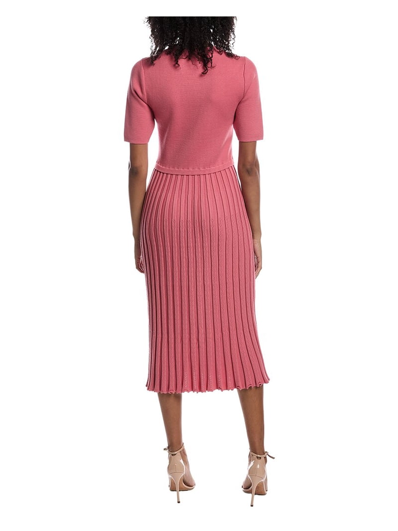 elie tahari pink dress Elie Tahari Pink Floral Lace Mini Dress 10