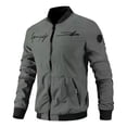 thumbnail image 1 of Moda Cazadora Bomber Con Bordado De Chamarras Para Hombre, 1 of 8
