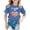 C472/Blue, variant on XIYON Girls T Shirts Girl Casual Short Sleeve T Shirt With Print Crew Neck Tee For Kids Comfort Daily Wear Comfortable Tee Shirt 12-14 Years
