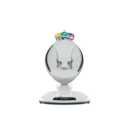 4moms® mamaRoo®4 | 5 unique motions | Bluetooth Enabled Baby Swing | Grey Classic