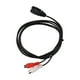 thumbnail image 3 of Cable DIN 7 PIN a 2 RCA DIN 7PIN hembra a 2RCA hembra Y Cable divisor para equipo de sonido de piano electrónico 4.9 pies, 3 of 8