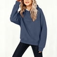 thumbnail image 2 of Domzest Boys & Girls Plain Hoodies Casual Long Sleeve Loose Fit Hooded Sweatshirt 2026 Trendy Basic Pullover Sweatshirts Dark Blue 140 Age:9-10Y, 2 of 6