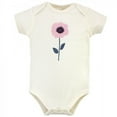 thumbnail image 6 of Touched by Nature Baby Girl Organic Cotton Bodysuits 5pk, Blossoms, 6-9 Months, 6 of 6