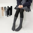 thumbnail image 5 of Esaierr 3-10 Years Old Girls Black Gray Socks,Toddler Kids 3 Pairs Knee-High Socks,Calf Socks,Medium-Length Sports Socks, 5 of 6