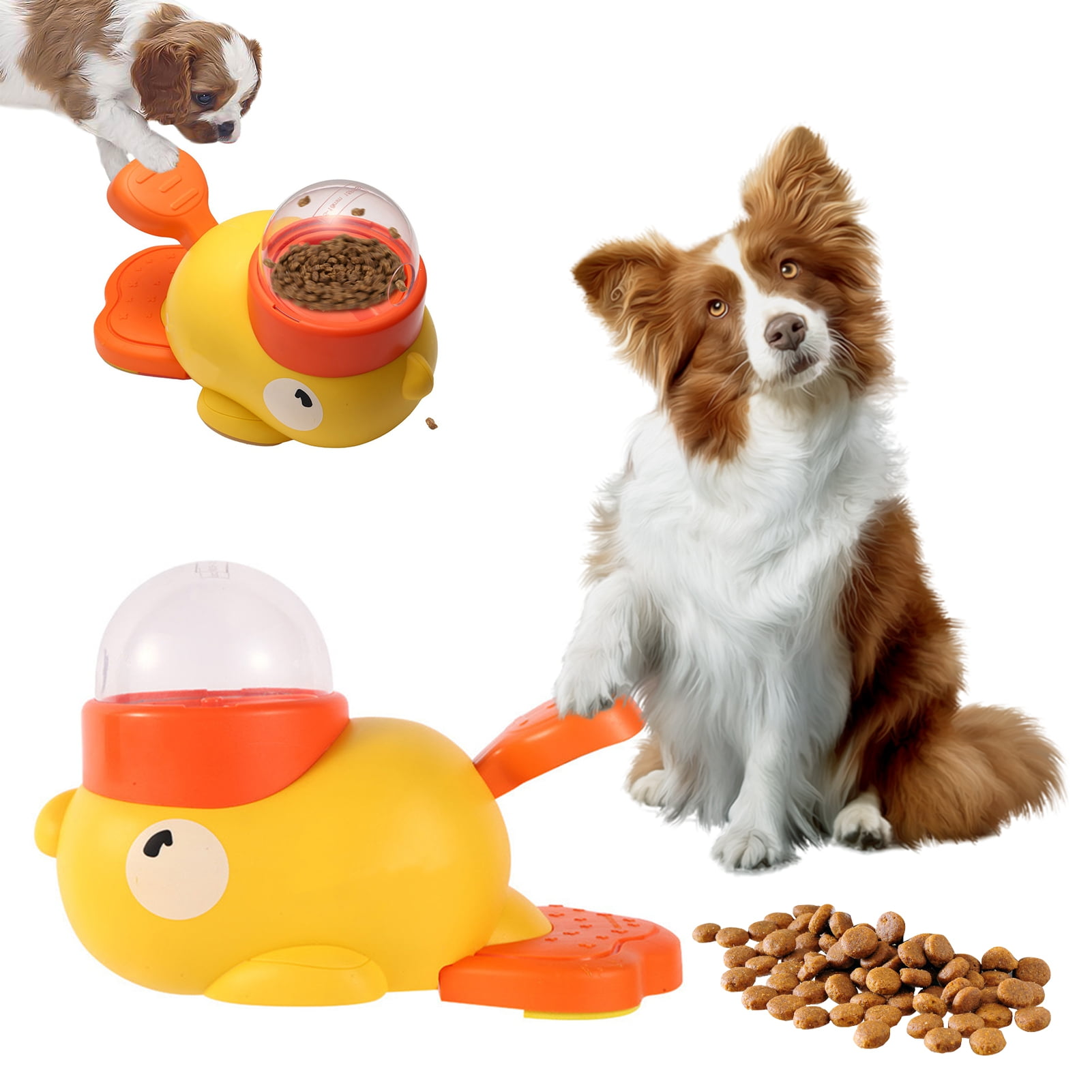 Dog Toy Dog Puzzle Feeder Treat Dispenser with Cartoon Duck Design for Mental Stimulation Pet Enrichment Slow Feeder Toy for Dogs Indoor Activity Game