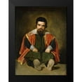 thumbnail image 2 of Valazquez, Diego 11x14 Black Modern Framed Museum Art Print Titled - Portrait of Sebastian de Morra, 2 of 5