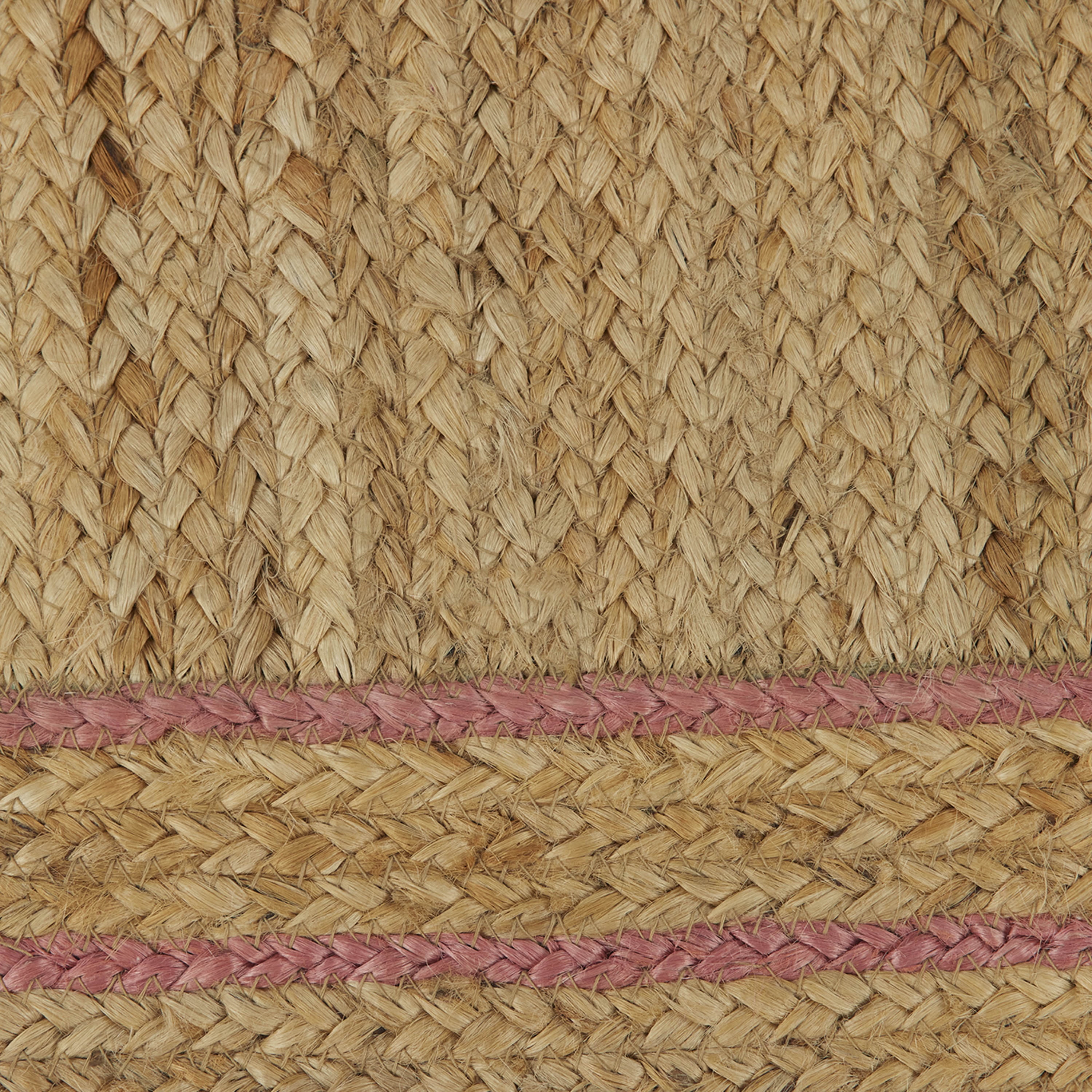 The Pioneer Woman 100% Jute Scallop Kitchen Rug, Natural & Coral, 20" x 34"