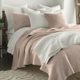 Levtex Home Mills Waffle King/Cal King Quilt Set Blush Cotton