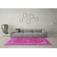 thumbnail image 3 of Ahgly Company Indoor Square Persian Pink Traditional Area Rugs, 4' Square, 3 of 4
