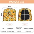 thumbnail image 3 of Fall Sunflower Pumpkin Seat Covers for Dining Room Chairs Set Of 6,Stretch Printed Washable Chair Seat Cover with Elastic Ties and Button,Removable Waterproof Couch Cushion Covers, 3 of 6
