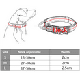 thumbnail image 3 of Dog collar and leash set, classic plaid pattern, adjustable nylon collar,, 3 of 5