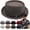 Brown, variant on Summer Breathable Mesh Pork Pie Hat,Retro Straw Breathable Sun Protection Cap,Lightweight Fedora Bowler Hat