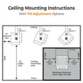 thumbnail image 4 of Comfort Zone 7,500W Digital Ceiling Mount Space Heater with Remote, 240v, Black, 4 of 8