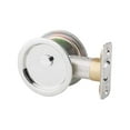 thumbnail image 7 of Kwikset 335-32 Round Privacy Pocket Door Lock Bright Stainless Steel Finish, 7 of 7