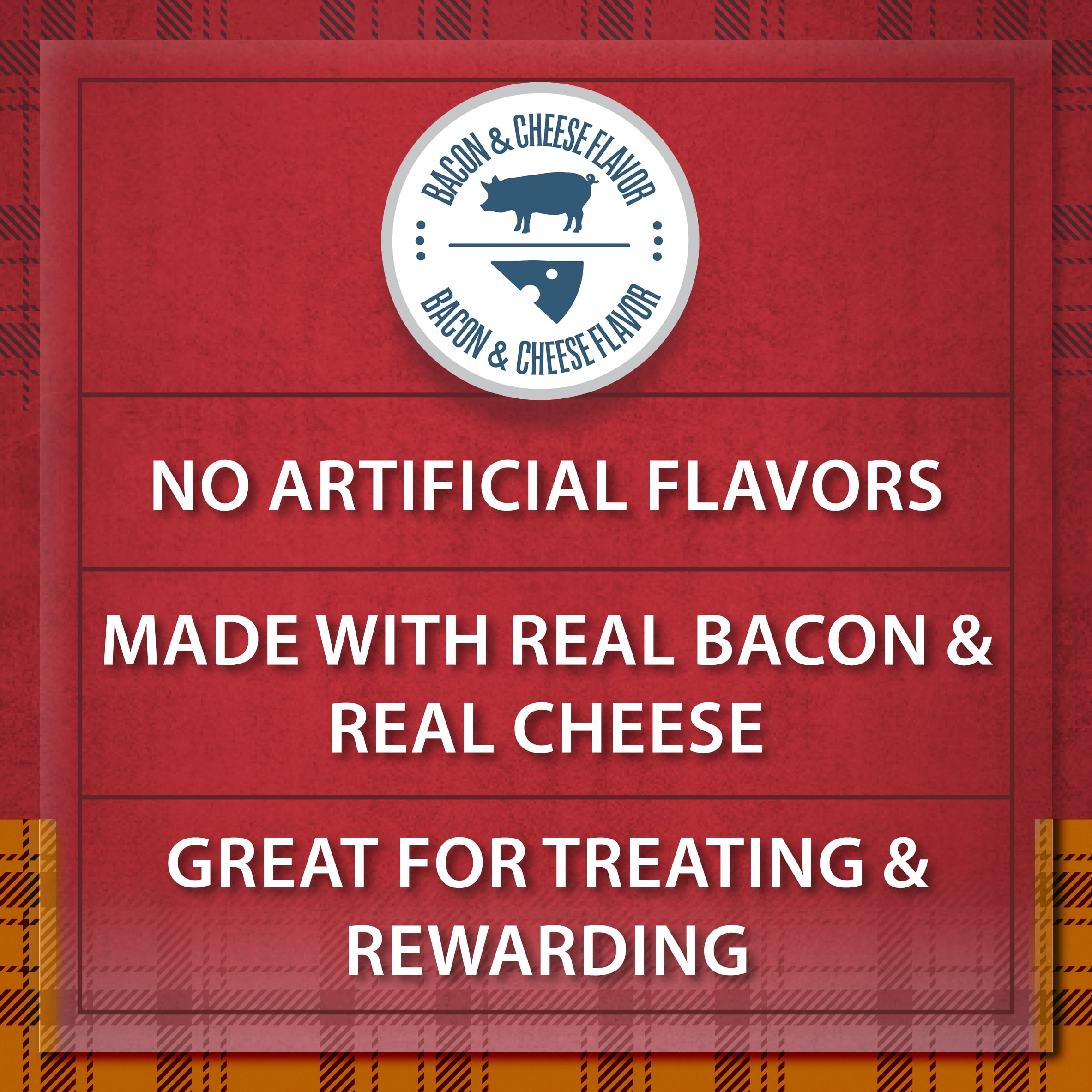 (10 pack) Ol' Roy Bark'n Bac'n Dog Treats, Cheezy, 25oz