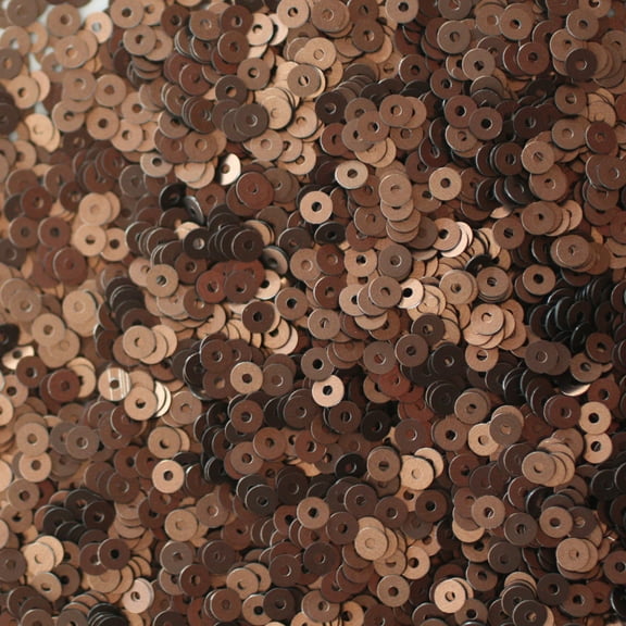Bronze Brown Sequins 3mm Matte Silk Frost Made in USA