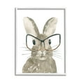 thumbnail image 2 of Stupell Industries Baby Bunny with Large Glasses Children's Woodland Animal, 16 x 20,Design by Lucille Price, 2 of 5