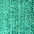 thumbnail image 1 of Ahgly Company Indoor Square Abstract Turquoise Blue Modern Area Rugs, 7' Square, 1 of 4