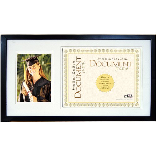 Graduation Photo and Diploma Picture Frame