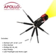 thumbnail image 4 of Apollo Tools Flashlight Mr. 7-Hands - DT1719, 4 of 12