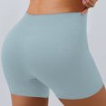thumbnail image 5 of UOCUFY Workout Shorts Women, High Waist Biker Shorts, Women Seamless Ribbed Athletic Yoga Gym Shorts Leggings (Light Blue, S), 5 of 7