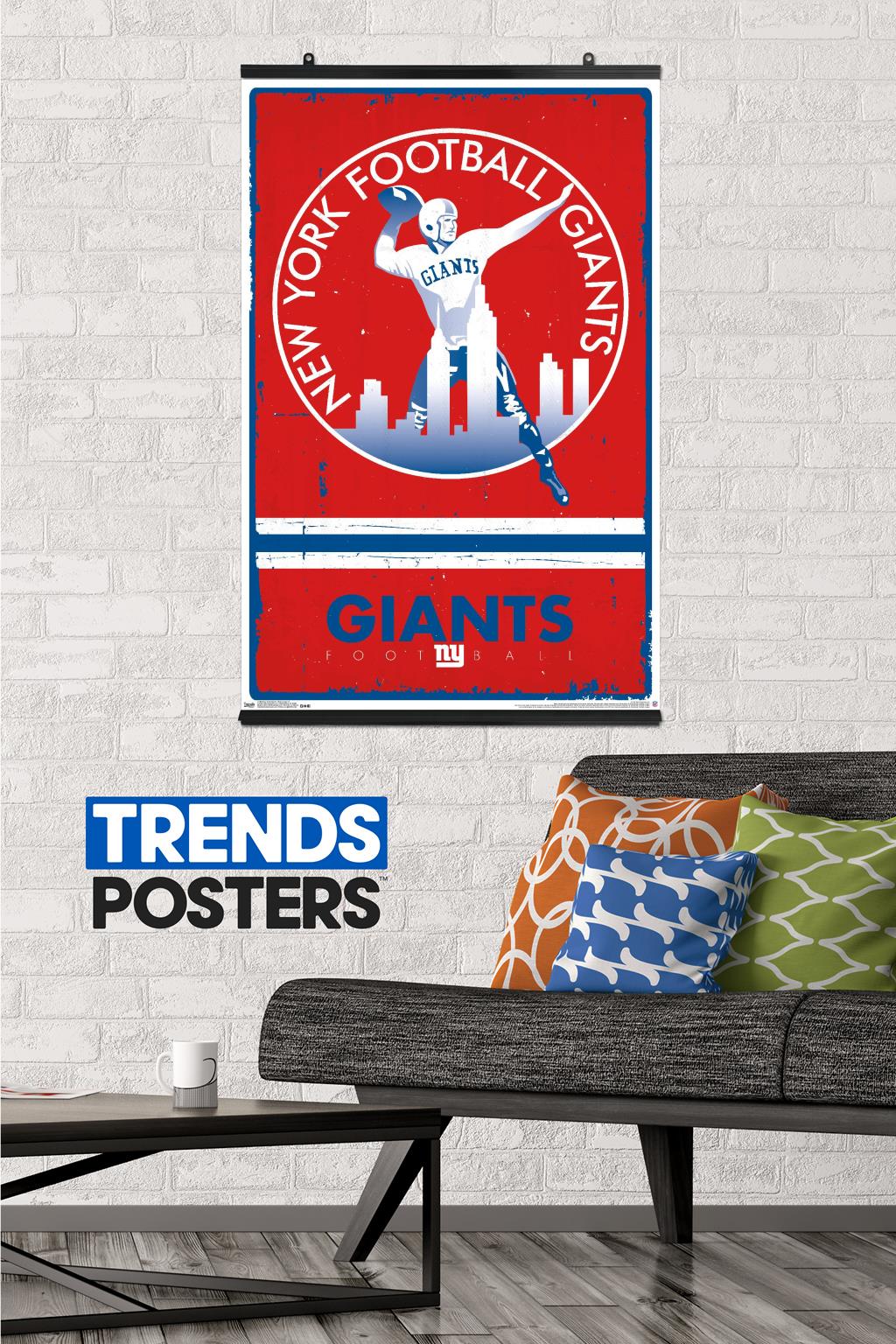 NFL New York Giants - Retro Logo 15 Wall Poster, 22.375" x 34"