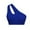 Blue, variant on Women's Solid Mesh Sports Bra - Hollow Breathable Hot Pink XXL