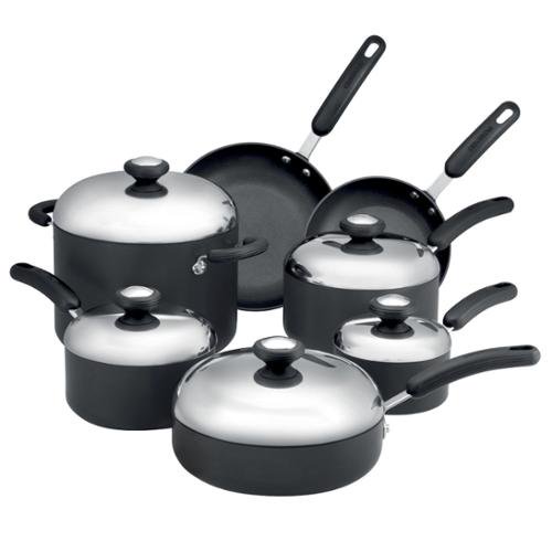 Circulon Total Hard Anodized Nonstick 12Piece Cookware Set Walmart