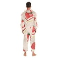 thumbnail image 6 of Strawberry Cake Adult Onesie Pajamas Slim Fit Christmas One Piece Suit Pjs for Women and Men Hooded Zipper, 6 of 7