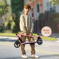 thumbnail image 6 of SIMATE Electric Scooter for Kids Ages 6-14, Kick Scooter with LED Display & Colorful Lights, Dual Braking System & Foldable,130W Powerful Motor,Top 8.7mph & 5 Miles, 6 of 8