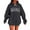 Dark Gray, variant on Simua Oversized Hoodies for Women Drawstring Hooded MAMA Printed Basic Soft Sweatshirts Tops Fall Winter Trendy Outfits