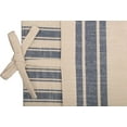thumbnail image 3 of Piper Classics Market Place Blue Ticking Stripe and Grain Sack Pillow Cover 15" x 25", 3 of 5