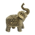 thumbnail image 3 of LOVIVER Elephant Figurine Animal Sculpture Resin, Tabletop Ornament, Decorative Statue for Desk Bedroom Fireplace Entrance Home Decor Gold, 3 of 8