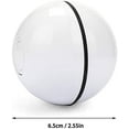 thumbnail image 2 of Cat Toy Ball Electric Rotating Cat Ball Automatic Rolling Cat Balls Rechargeable Pet Exercise Balls with LED Light Interactive Toys for Kitten Puppies White, 2 of 7