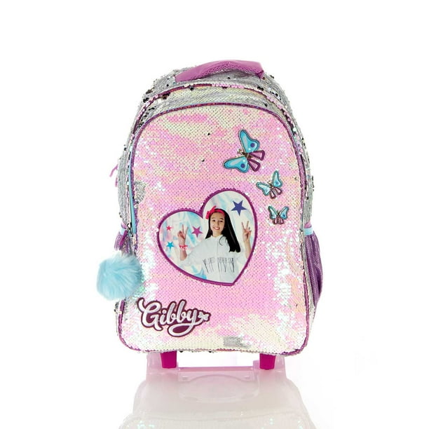 Mochila Gibby Mochila Con Ruedas Atmpacks Gibby Sequins Butterfly - Main Image