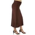 thumbnail image 4 of 24seven Comfort Apparel Womens Comfortable Fit Elastic Waist Maternity Maxi Skirt, 4 of 4