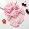 thumbnail image 5 of Miaouyo Newborn Hat and Socks Set, Sequined Bow Soft Casual Baby Girl Accessories, 5 of 8