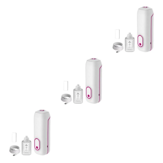 mmirethe Large Capacity Essential Oil Diffuser Nebulizing High Mist Output Aromatherapy for Home Pink Type B 3Set