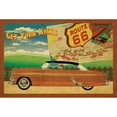 thumbnail image 3 of Giacopelli, Jason 18x13 Black Modern Framed Museum Art Print Titled - Route 66 II, 3 of 5