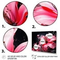 thumbnail image 3 of Designart "Pink Black Botanical Euphony" Abstract Botanicals Wall Decor, 3 of 5