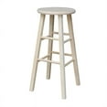 thumbnail image 1 of International Concepts 30" Round Top Wooden Bar Stool Unfinished, 1 of 6