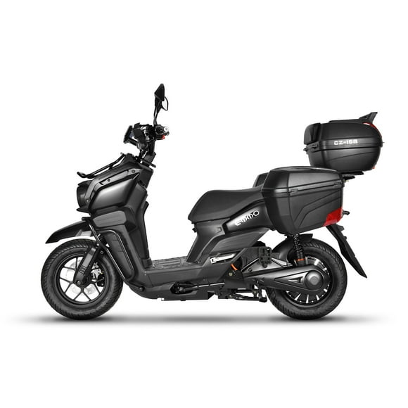 EMMO NOK Ebike - Electric Scooter - 110 km Long Range - Huge Storage- QS Motor - Black