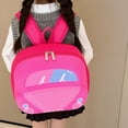 thumbnail image 2 of CUZIBR Toddler Boys Backpack Cute 3D Cartoon Car Shape Double Zippers Top Carry Handle Lightweight Mini Daypack Preschool Kids School Bag, 2 of 4