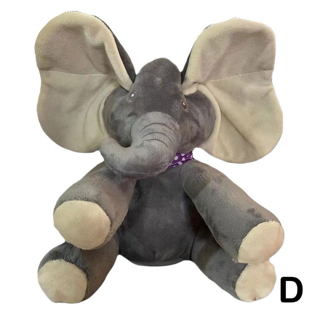 Hide And Seek Elephant Covering Eyes Elephant Hide And Seek Rabbit Soothing Doll Electric Plush Toy